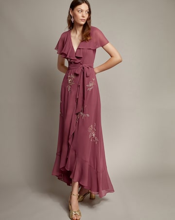 Monsoon Ausha Maxi Wrap Dress