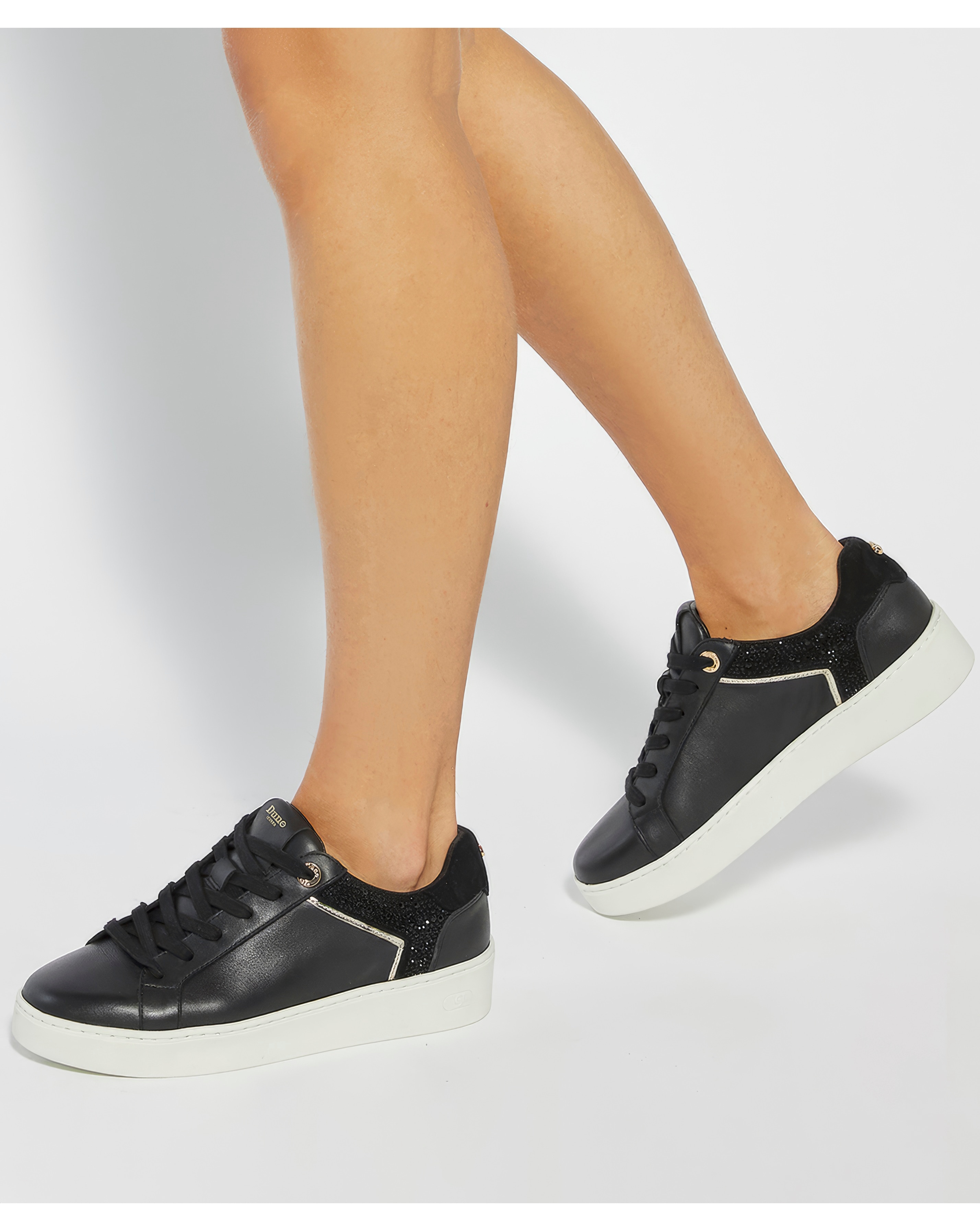 Dune Black Platform Trainers D Fit