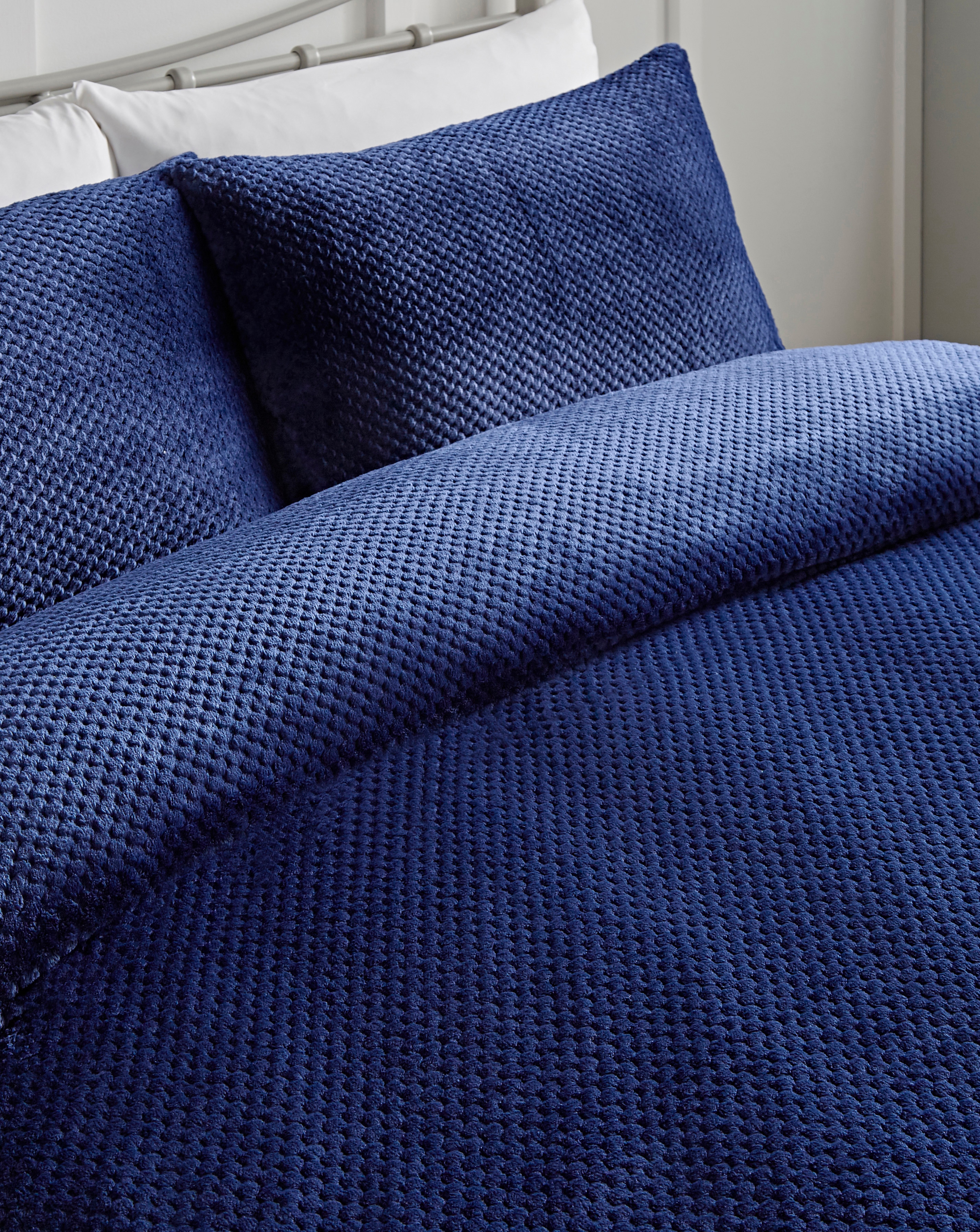 Cosy Waffle Fleece Duvet Cover Set 