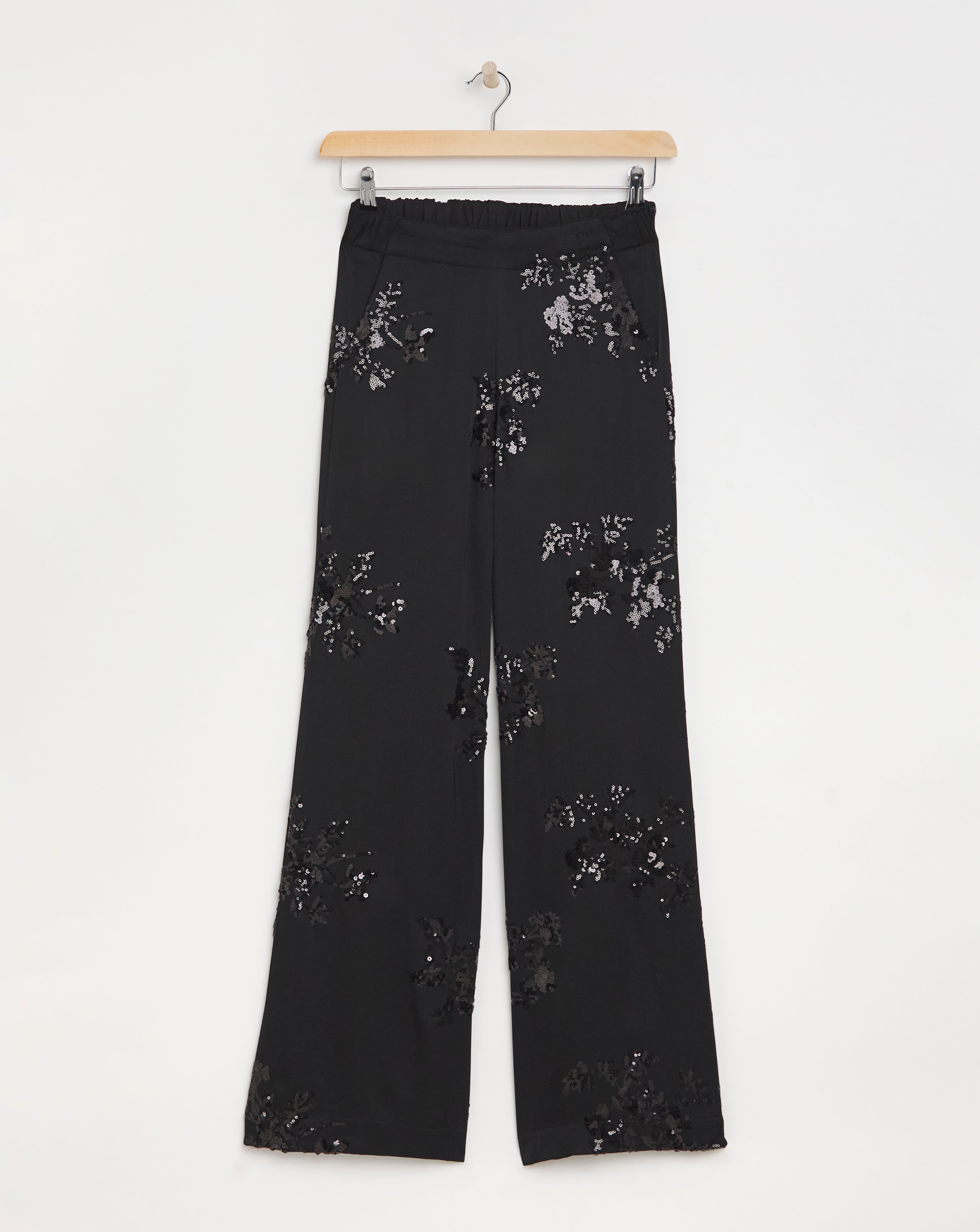 Joanna Hope Sequin Wide Leg Trouser