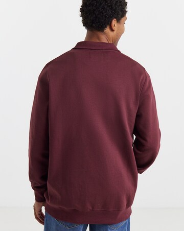 1/4 Zip Neck Sweatshirt Long
