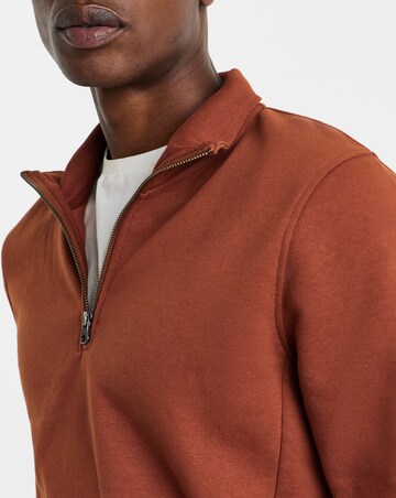 1/4 Zip Neck Sweatshirt Long