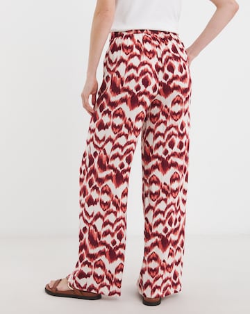 Printed Wide Leg Trousers