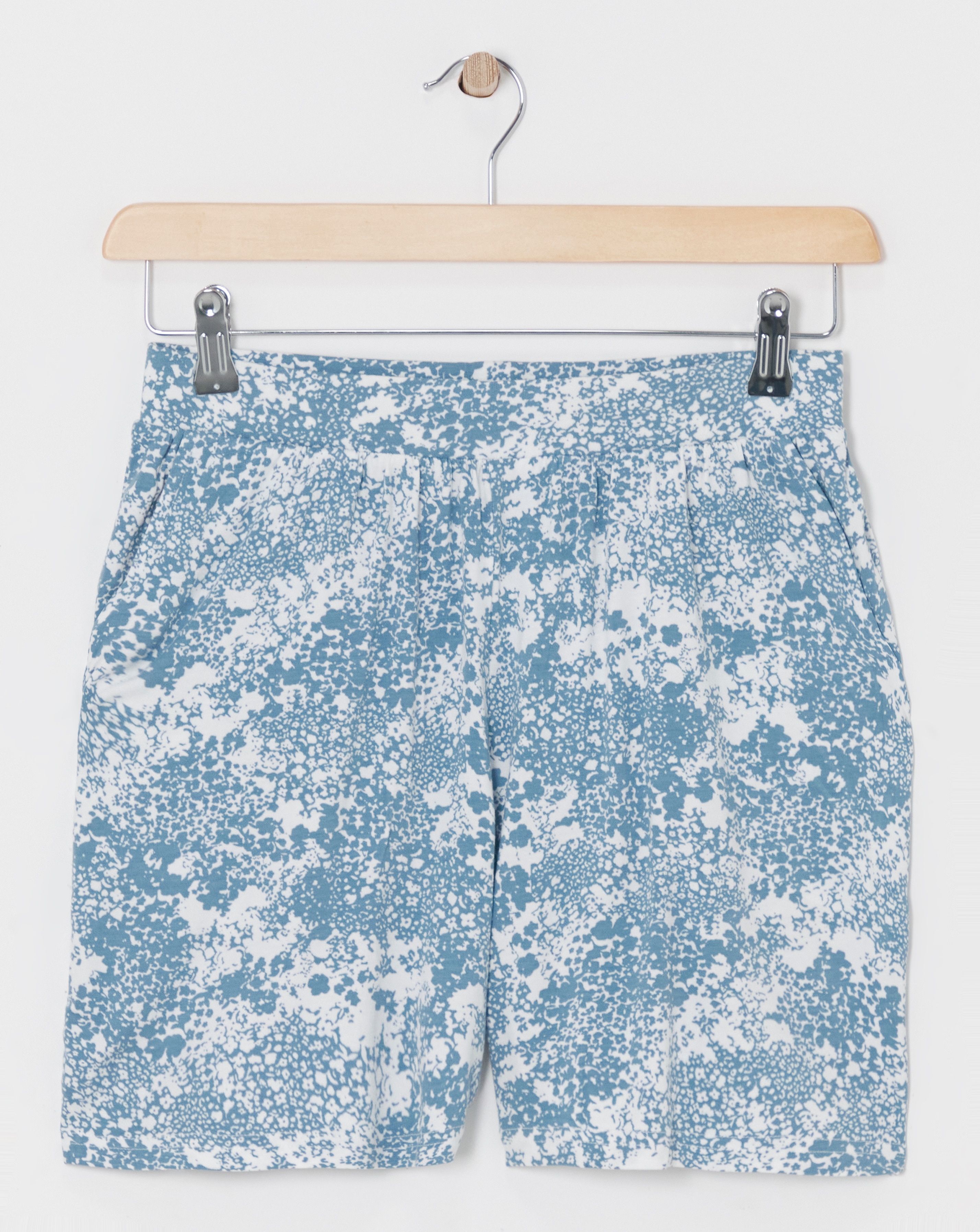 Blue Print Jersey Shorts