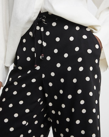 Printed Cropped Wide Leg Culotte