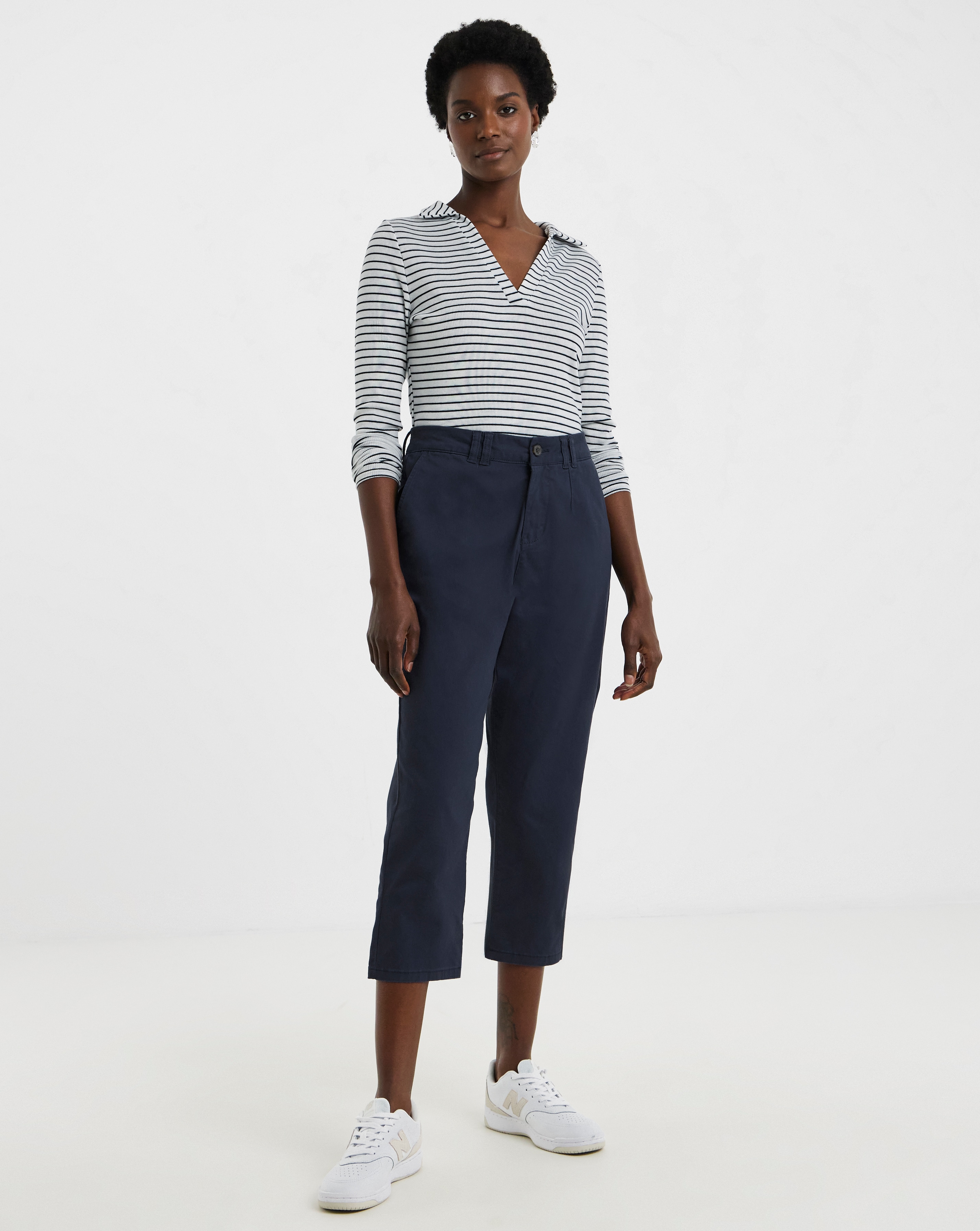 Stretch Cropped Chino Trouser