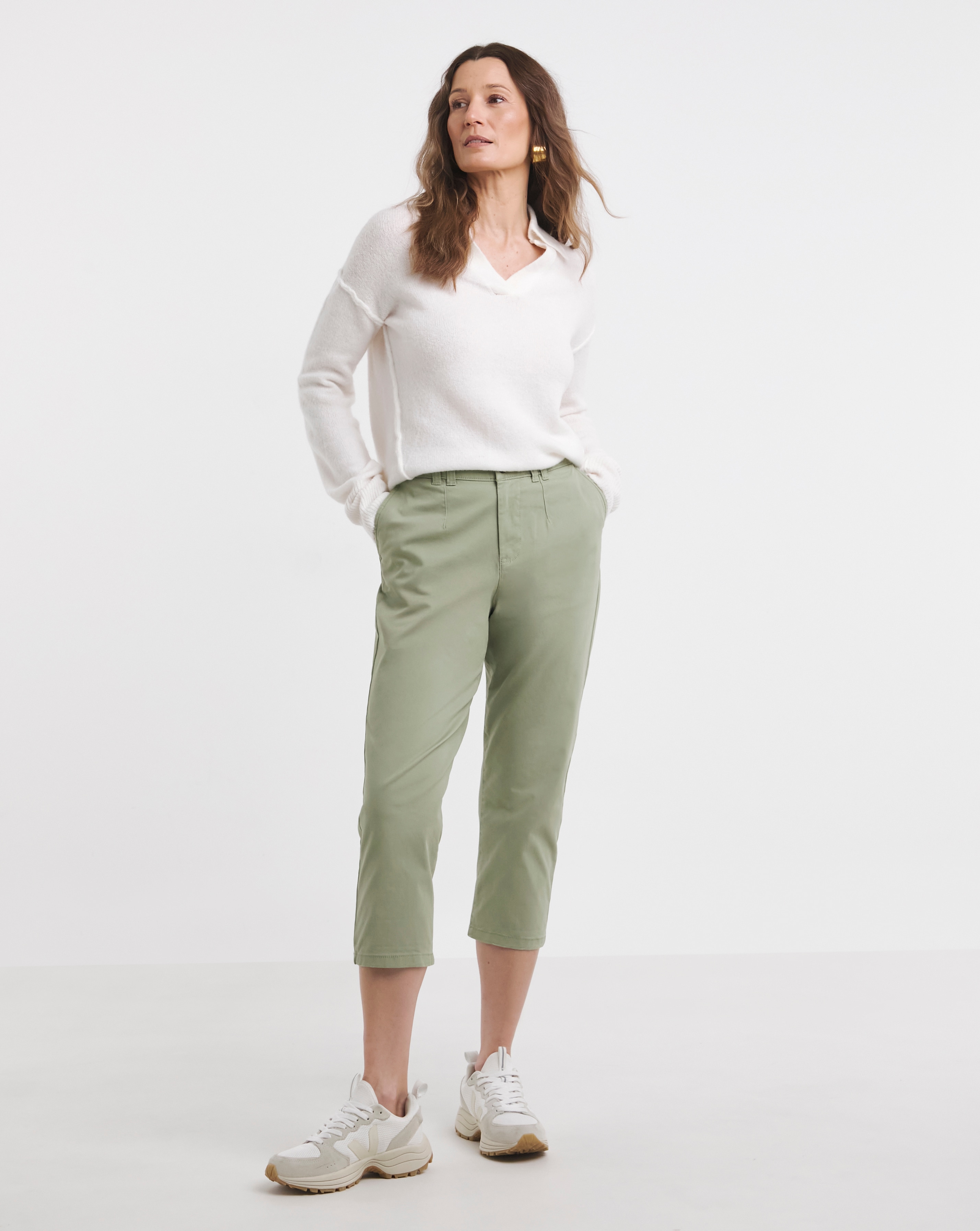 Stretch Cropped Chino Trouser