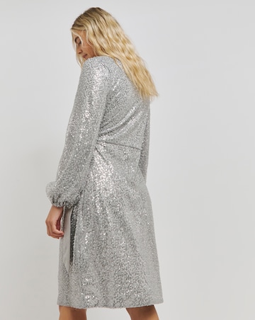 Chi Chi V Neck Sequin Mini Dress