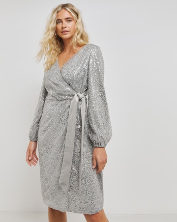 Chi Chi V Neck Sequin Mini Dress