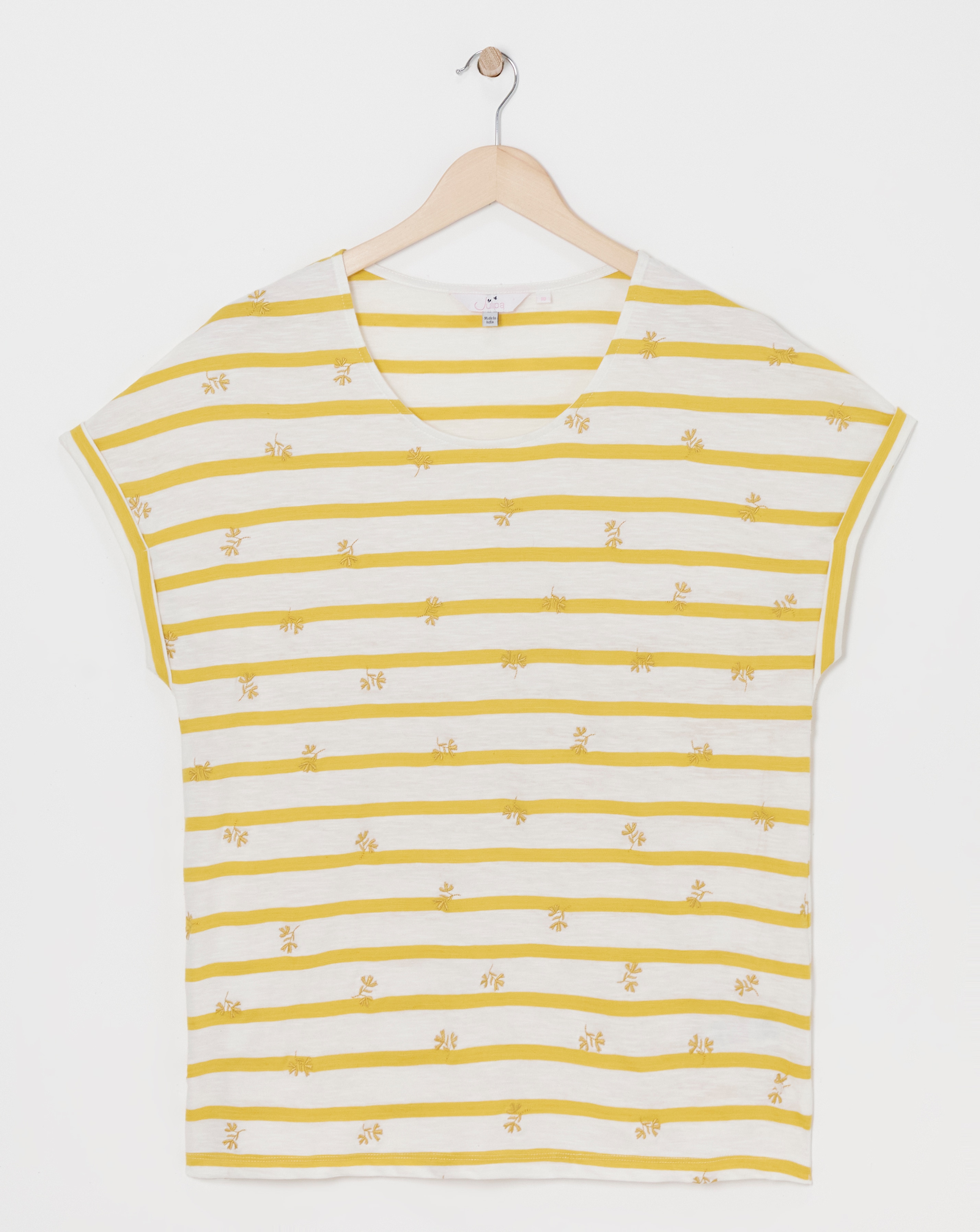 Julipa Embroidered Stripe T-Shirt