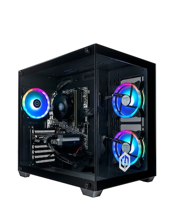 CyberPowerPC Ark Gaming PC Bundle - AMD Ryzen 5 RTX 5060 16GB RAM 1TB NVMe SSD