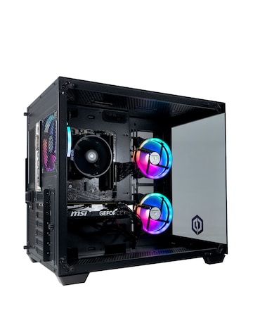 CyberPowerPC Ark Gaming PC Bundle - AMD Ryzen 5 RTX 5060 16GB RAM 1TB NVMe SSD
