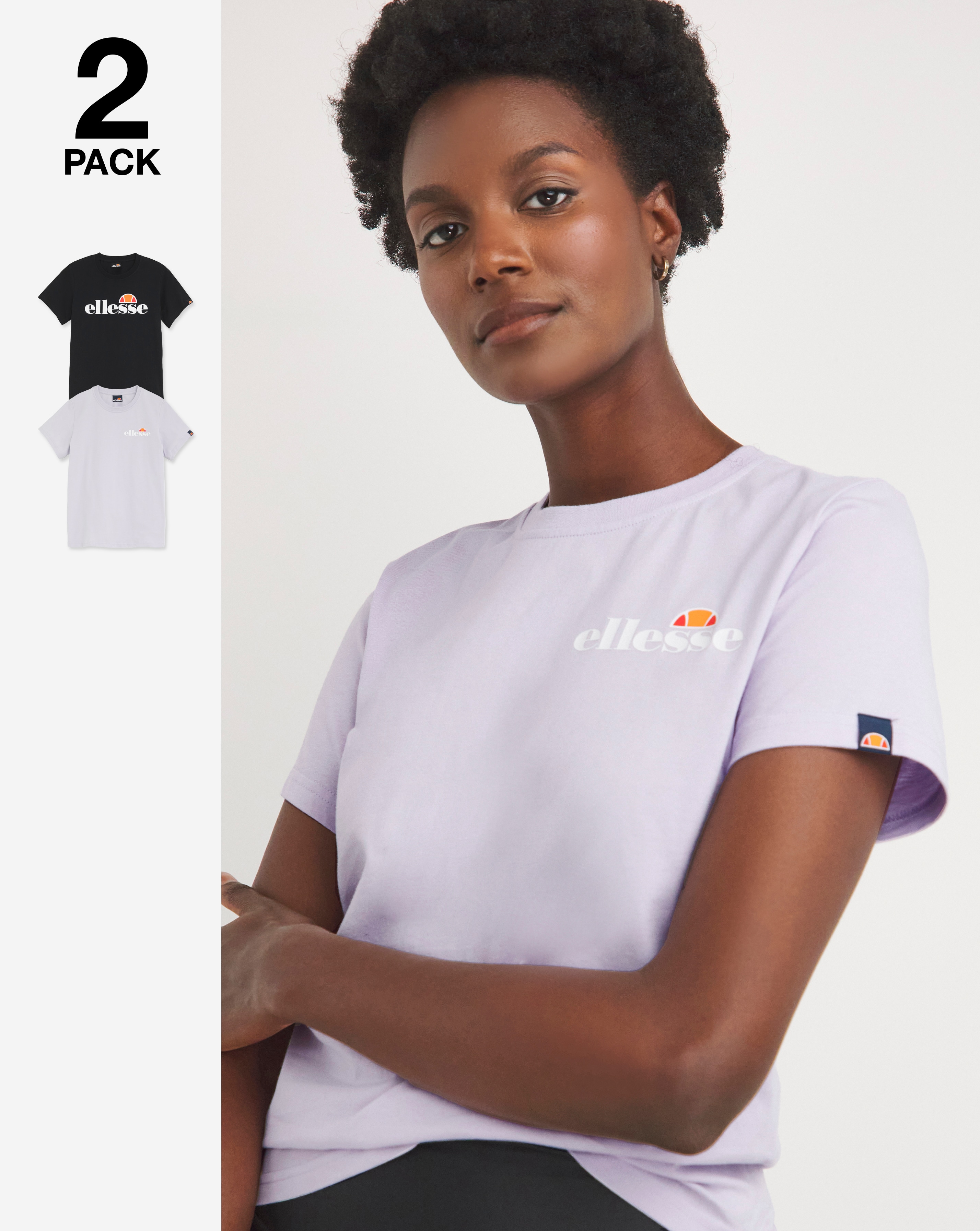 ellesse Marinda 2 Pack T-Shirts