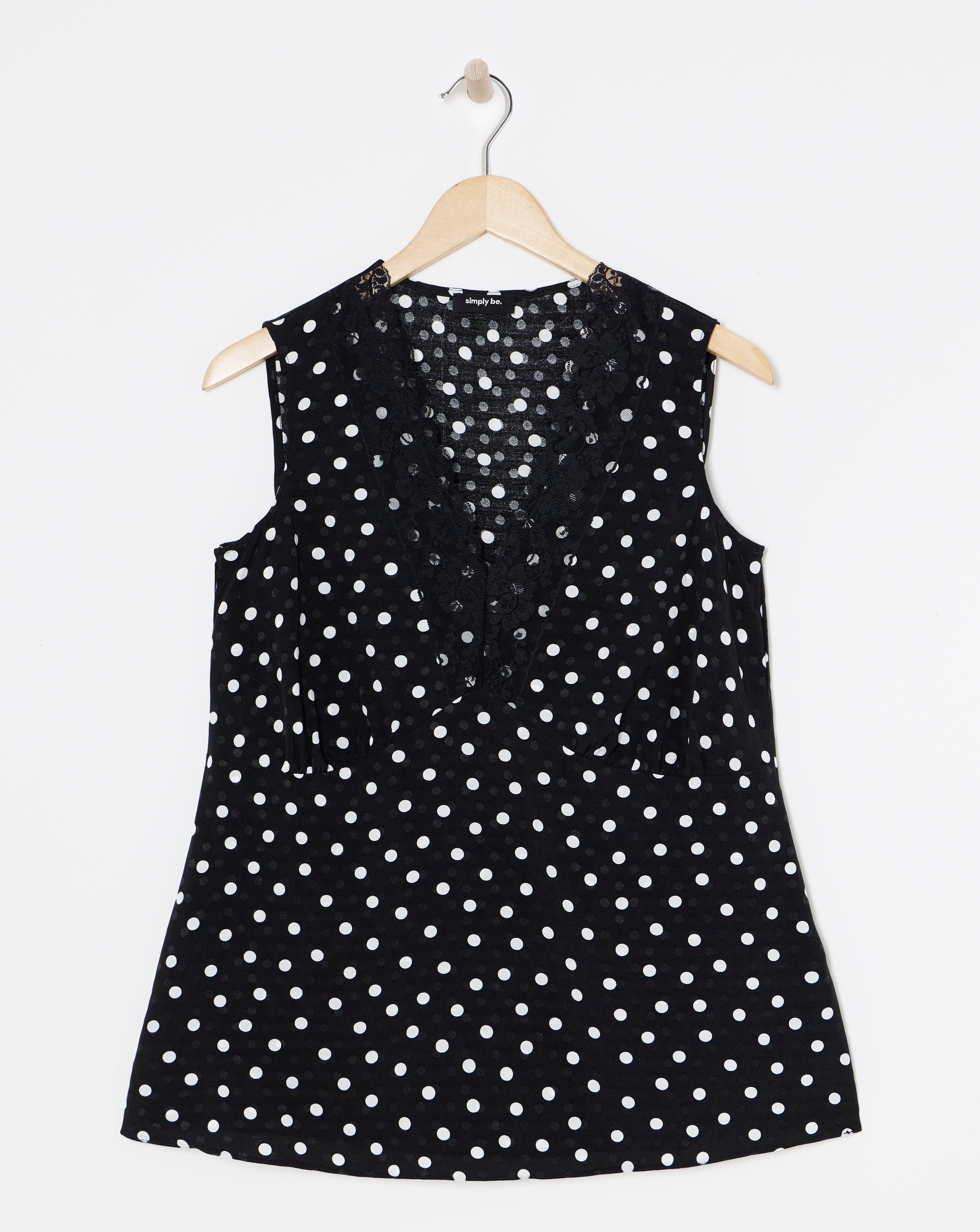 Simply Be Lace Trim Satin Vest