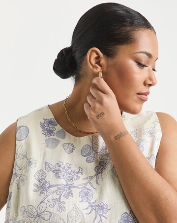 Simply Be Floral Linen Blend Vest Top