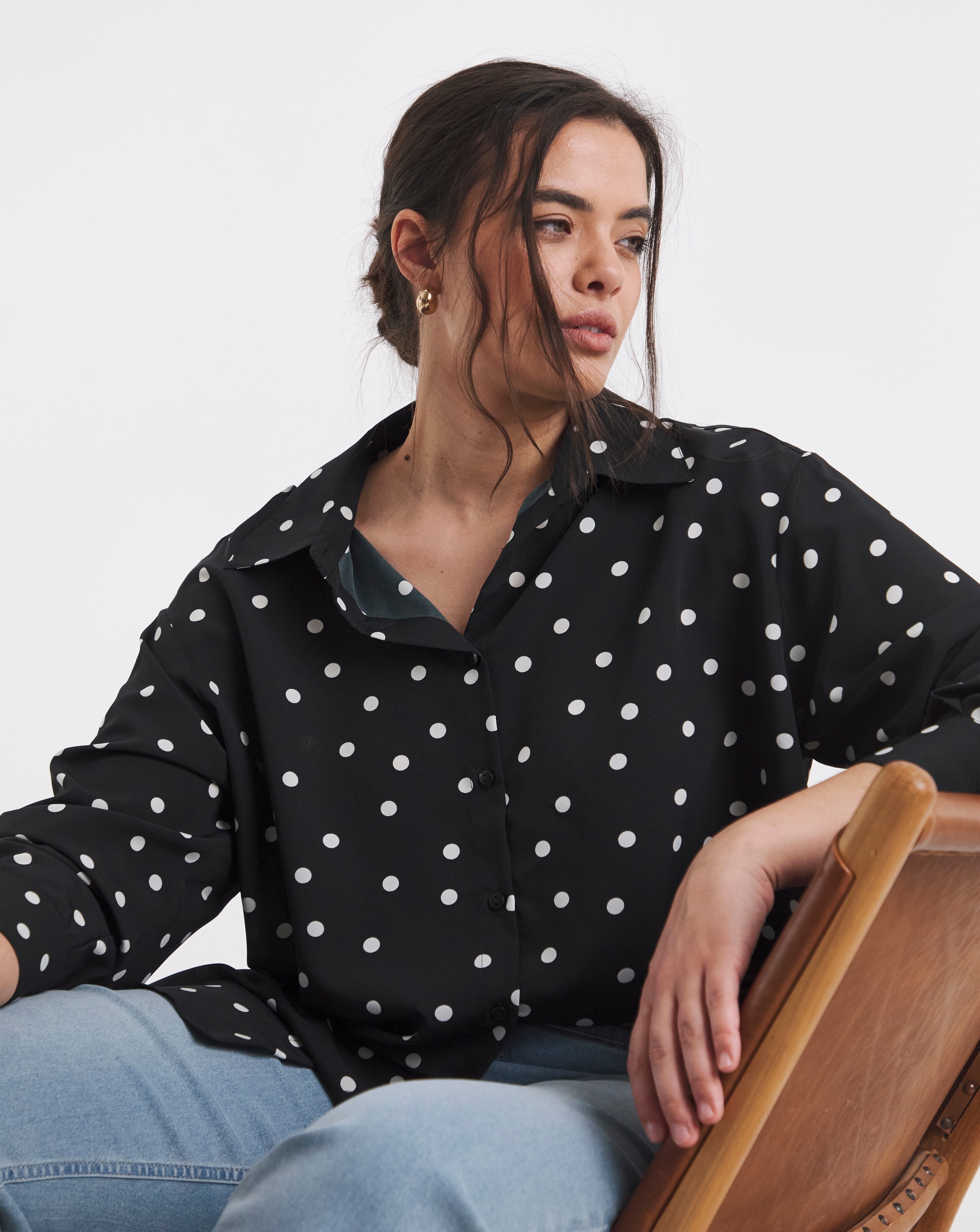 Simply Be Spot Print Shirt