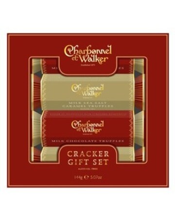 Charbonnel & Walker Cracker Gift Set: 2 x Milk & 2 x Milk Salt Caramel Truffle
