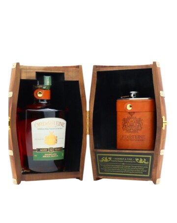 Ord & Teine Single Malt Scotch Whisky & Hip Flask Gift Set