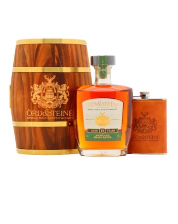 Ord & Teine Single Malt Scotch Whisky & Hip Flask Gift Set