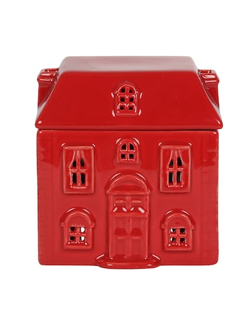 Red Ceramic House Oil Burner