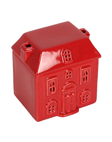 Red Ceramic House Oil Burner