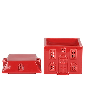 Red Ceramic House Oil Burner