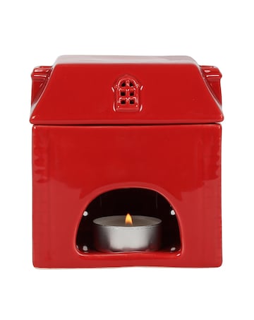 Red Ceramic House Oil Burner