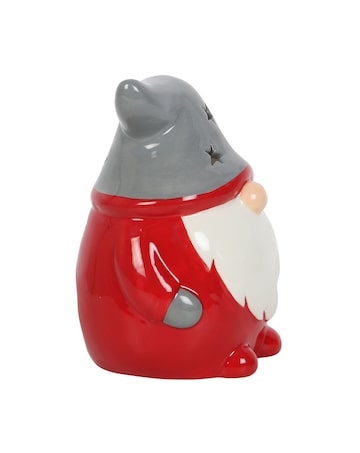 Red and Grey Gonk Tealight Holder