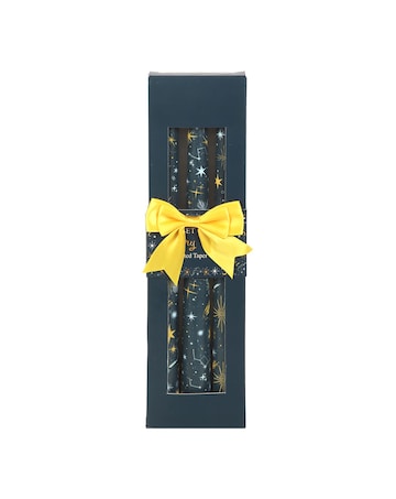 Set of 3 Starry Night Taper Candles
