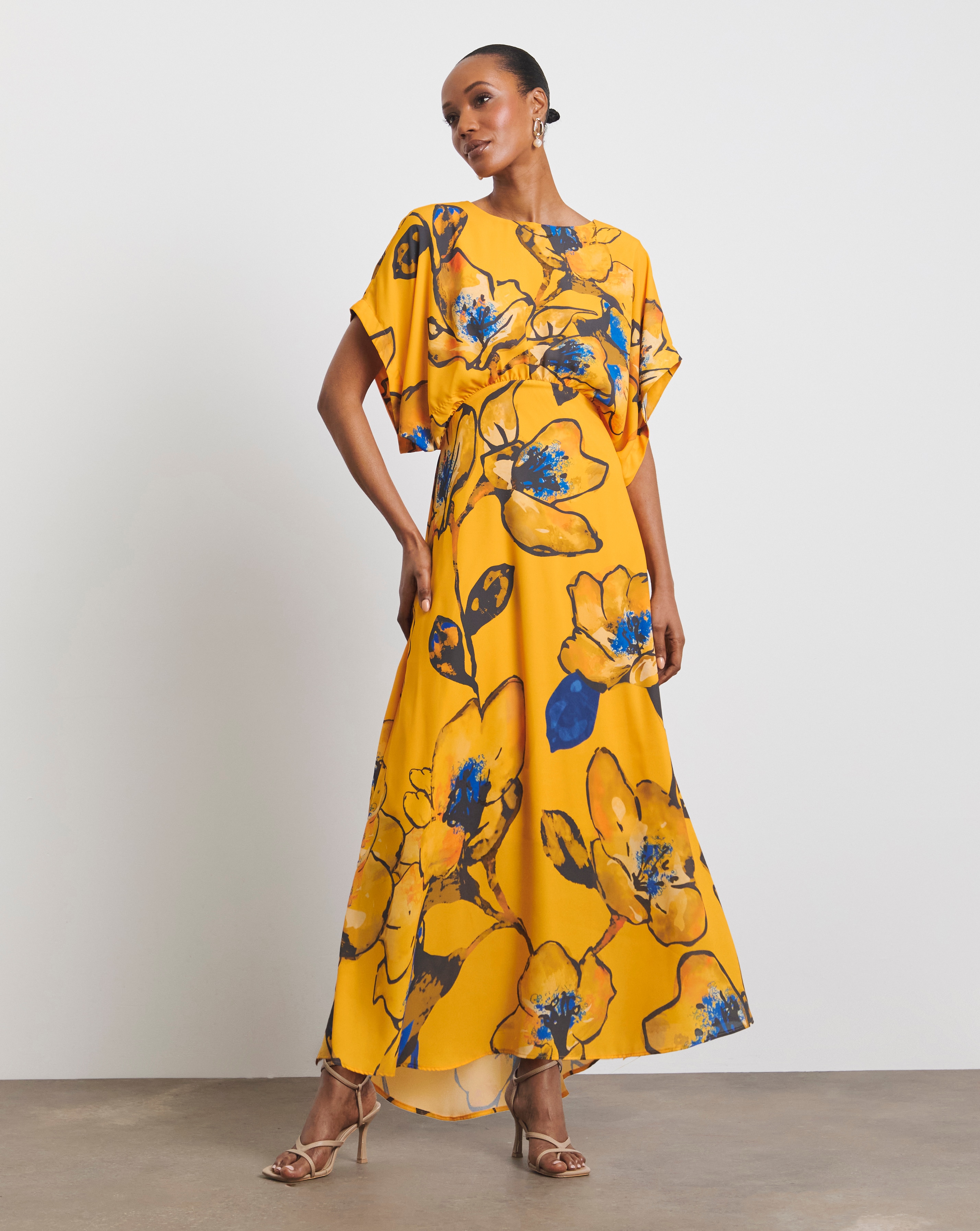 Joanna Hope Drape Sleeve Dress