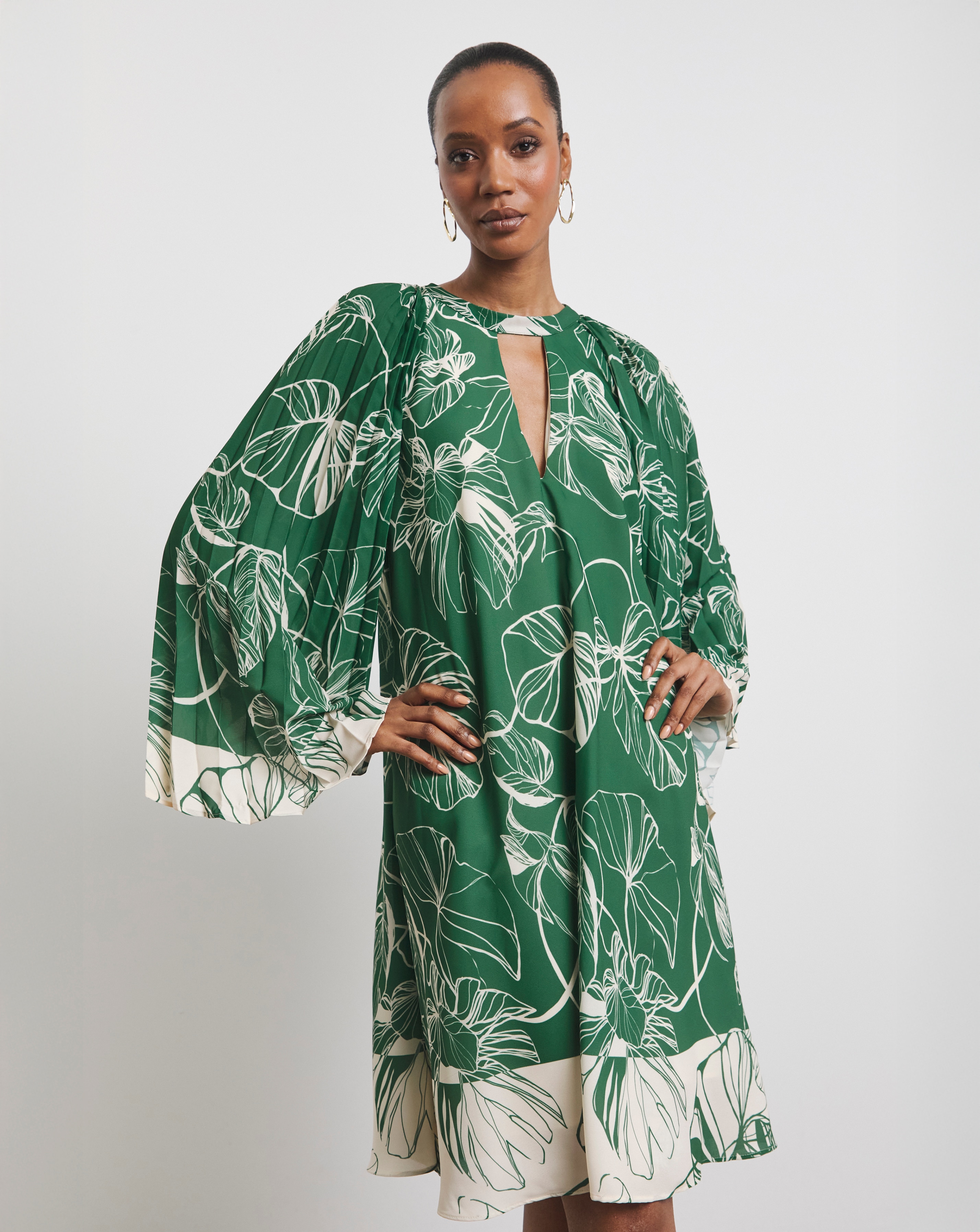 Joanna Hope Bat Wing Shift Dress