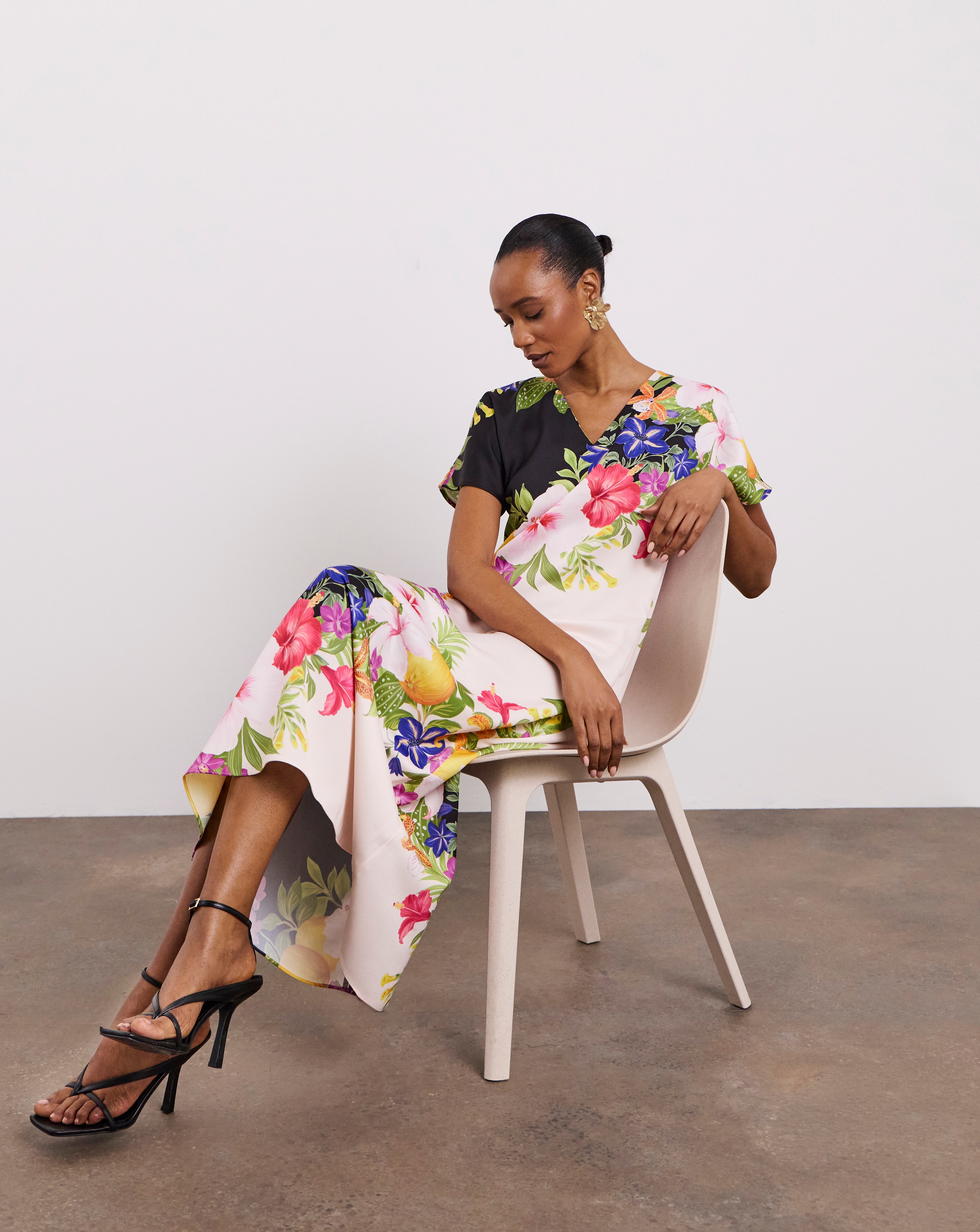 Joanna Hope Printed Column Dress