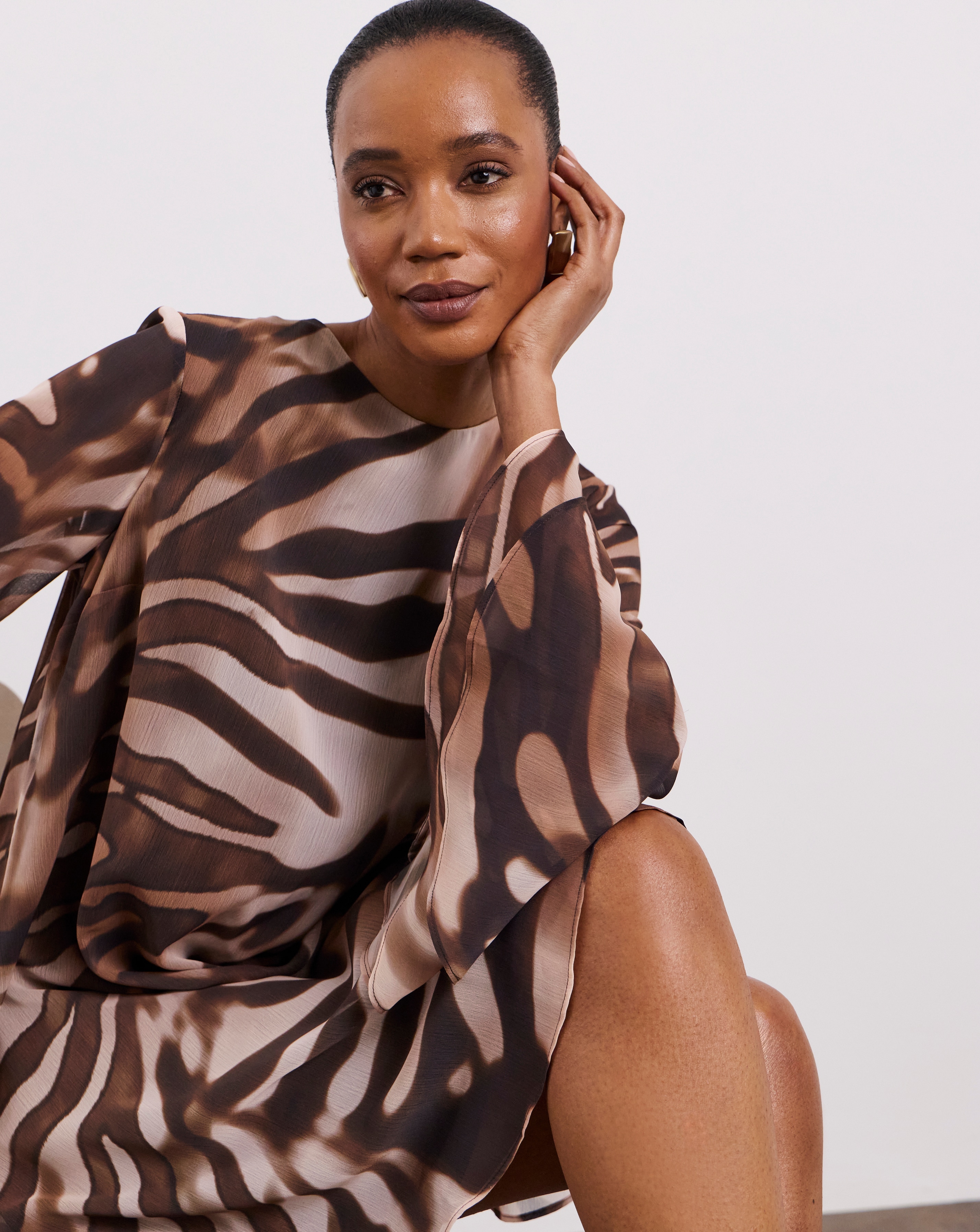 Joanna Hope Crinkle Shift Dress