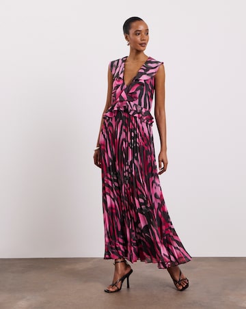 Joanna Hope Printed Pleated Dress