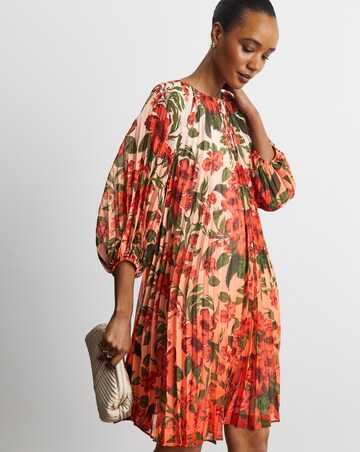 Joanna Hope Crinkle Printed Shift Dress