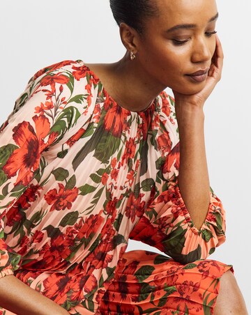 Joanna Hope Crinkle Printed Shift Dress