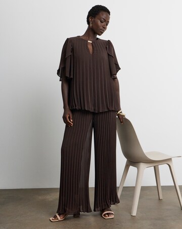 Joanna Hope Pleated Wide Leg Trousers