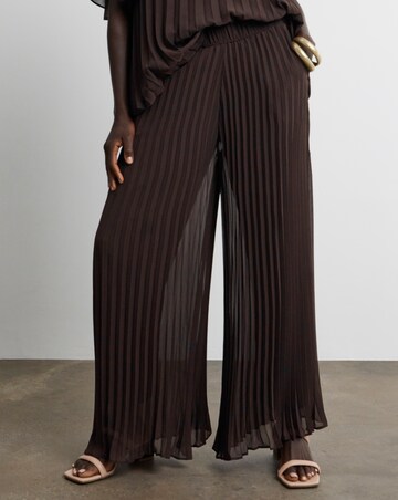 Joanna Hope Pleated Wide Leg Trousers