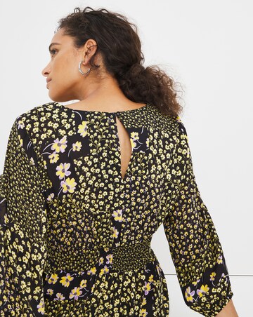 Joe Browns Mixed Print Wrap Midi Dress