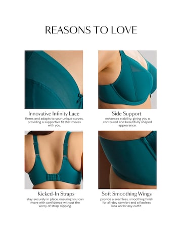 Sculptresse Bliss Teal Full cup Wired Bra