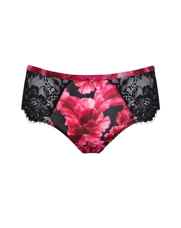 Pour Moi Bliss Printed Mesh Brazilian Brief