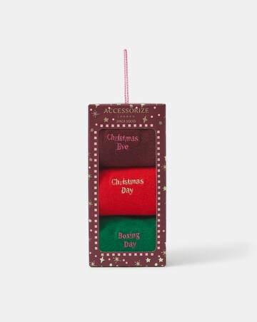Accessorize 3-Pack Christmas Socks