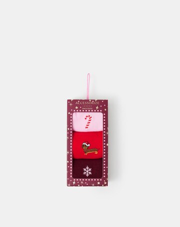 Accessorize 3-Pack Christmas Socks