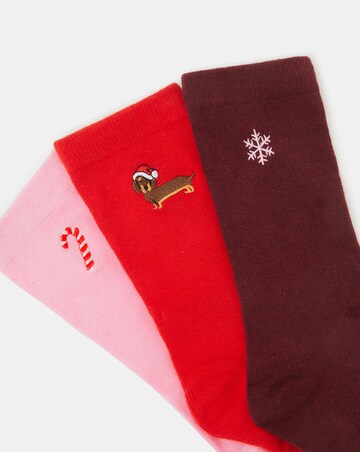 Accessorize 3-Pack Christmas Socks