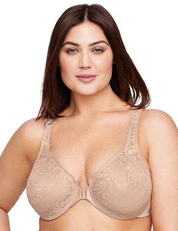 Glamorise Plus Size Stretch Lace Posture Back Bra 9255