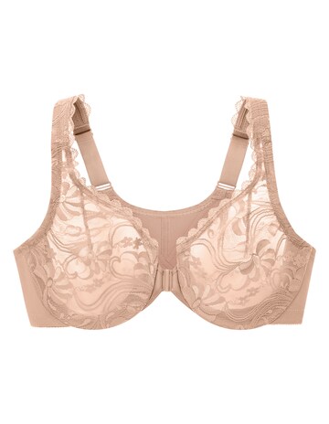 Glamorise Plus Size Stretch Lace Posture Back Bra 9255