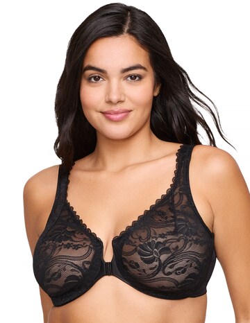 Glamorise Plus Size Stretch Lace Posture Back Bra 9255