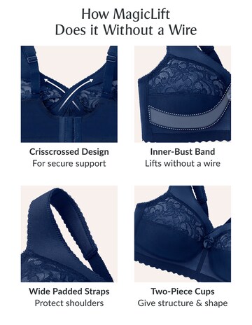 Glamorise Plus Size MagicLift Original Support Bra 1000