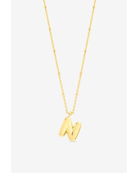 New In - Gold Bubble Initial - N