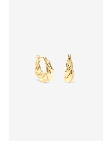 Inicio Gold Fluid Twist Hoops